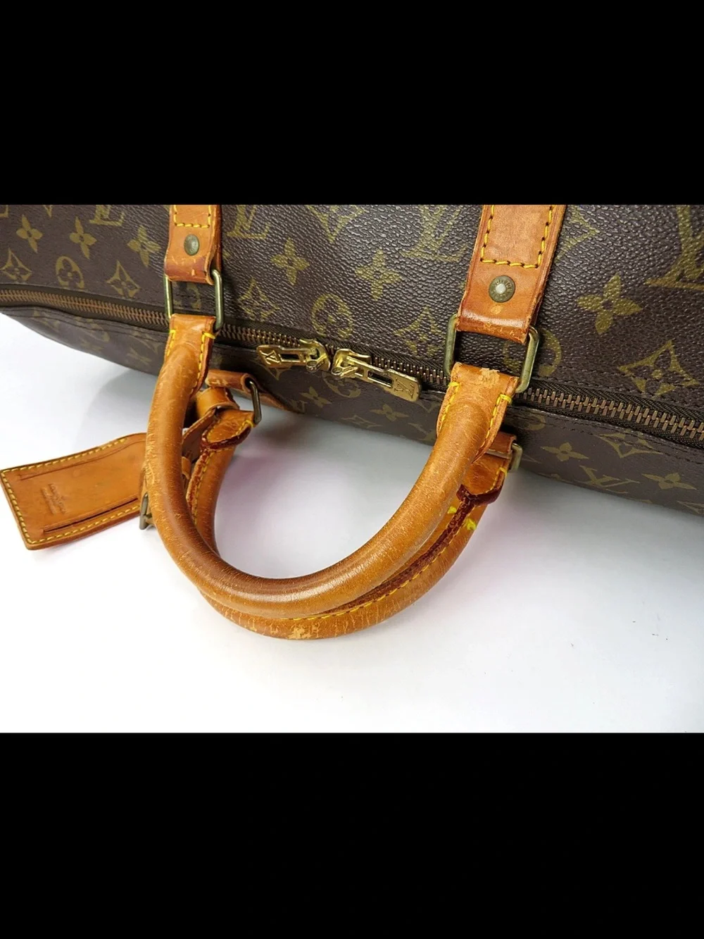 Louis Vuitton Brown Monogram Keepall 50 Travel Duffle